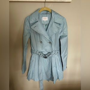 Laundry by Shelli Segal baby blue trench coat Size XS